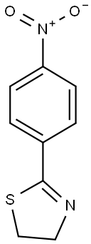 2-{4-nitrophenyl}-4,5-dihydro-1,3-thiazole Struktur