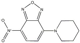 4-nitro-7-(1-piperidinyl)-2,1,3-benzoxadiazole Struktur