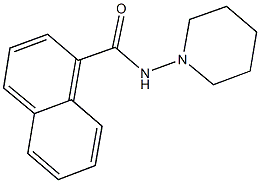 N-piperidin-1-yl-1-naphthamide Struktur