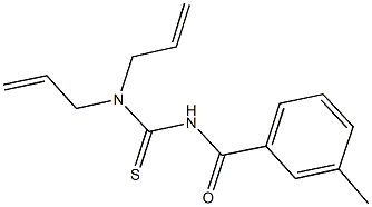 N,N-diallyl-N'-(3-methylbenzoyl)thiourea Struktur