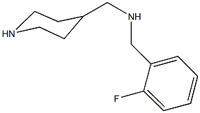 N-(2-fluorobenzyl)-N-(4-piperidinylmethyl)amine Struktur