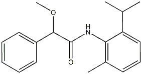 N-(2-isopropyl-6-methylphenyl)-2-methoxy-2-phenylacetamide Struktur