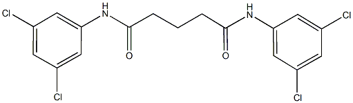 N~1~,N~5~-bis(3,5-dichlorophenyl)pentanediamide Struktur