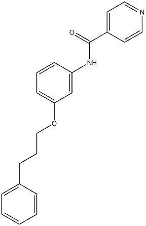 N-[3-(3-phenylpropoxy)phenyl]isonicotinamide Struktur