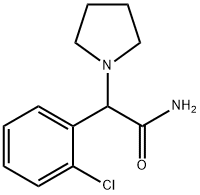 2-(2-Chlorophenyl)-2-(Pyrrolidin-1-Yl)Acetamide Struktur