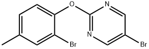 5-BROMO-2-(2-BROMO-4-METHYLPHENOXY)PYRIMIDINE Struktur