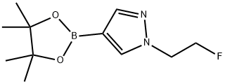 1-(2-FLUOROETHYL)-4-(4,4,5,5-TETRAMETHYL-1,3,2-DIOXABOROLAN-2-YL)-1 H-PYRAZOLE Struktur