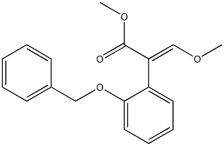 methyl 2-[2-(benzyloxy)phenyl]-3-methoxyacrylate Struktur