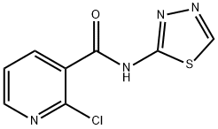 2-chloro-N-(1,3,4-thiadiazol-2-yl)pyridine-3-carboxamide Struktur