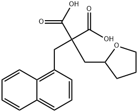 1-(Tetrahydro-2-furyl)-3-(1-naphthyl)propane-2,2-dicarboxylic acid Struktur