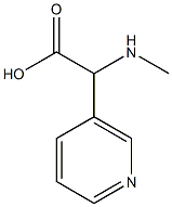 3-Pyridineaceticacid,alpha-(methylamino)-(9CI) Struktur