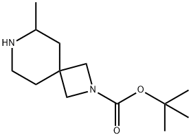 tert-butyl 6-methyl-2,7-diazaspiro[3.5]nonane-2-carboxylate Struktur