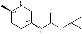 tert-Butyl ((3R,6R)-rel-6-Methylpiperidin-3-yl)carbaMate Structure