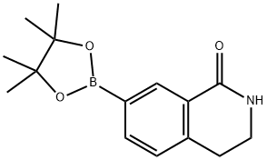 7-(4,4,5,5-tetramethyl-1,3,2-dioxaborolan-2-yl)-3,4-dihydroisoquinolin-1(2H)-one Struktur