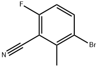 3-bromo-6-fluoro-2-methylbenzonitrile, 1255207-47-6, 結(jié)構(gòu)式