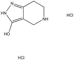 3H-Pyrazolo[4,3-c]pyridin-3-one, 1,2,4,5,6,7-hexahydro-, hydrochloride (1:2) Struktur