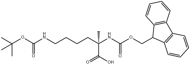 FMoc-α-Me-D-Lys(Boc)-OH Struktur