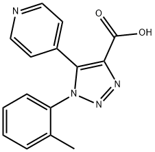 1-(2-methylphenyl)-5-(pyridin-4-yl)-1H-1,2,3-triazole-4-carboxylic acid Struktur