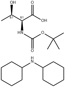 N-tert-butyloxycarbonyl-L-threonine, compound with dicyclohexylamine Struktur