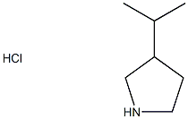 3-(propan-2-yl)pyrrolidine hcl Struktur