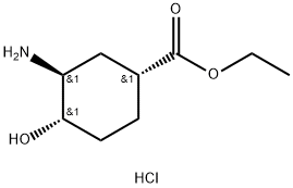 (1r,3s,4s)-3-amino-4-hydroxy-cyclohexanecarboxylic acid ethyl ester hcl, 1392745-19-5, 結構式