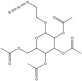 2-Azidoethyl 2,3,4,6-tetra-O-acetyl-beta-D-galactopyranoside min. 99% Struktur