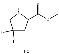 methyl 4,4-difluoropyrrolidine-2-carboxylate hcl Struktur