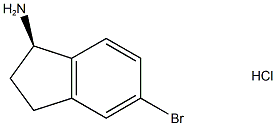 1H-Inden-1-amine,5-bromo-2,3-dihydro-,hydrochloride(1:1),(1R)- Struktur