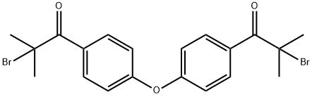 1,1'-(4,4'-oxydi(4,1-phenylene))bis(2-bromo-2-methylpropan-1-one) Struktur