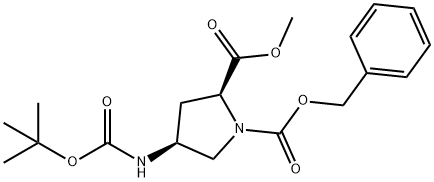 1,2-Pyrrolidinedicarboxylic acid, 4-[[(1,1-dimethylethoxy)carbonyl]amino]-, 2-methyl 1-(phenylmethyl) ester, (2S,4S)-