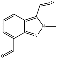 2‐methyl‐2h‐indazole‐3,7‐dicarbaldehyde Struktur