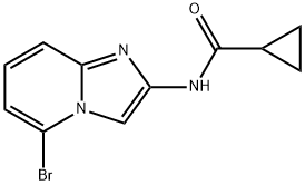 N-{5-BROMOIMIDAZO[1,2-A]PYRIDIN-2-YLCYCLOPROPANECARBOXAMIDE Struktur