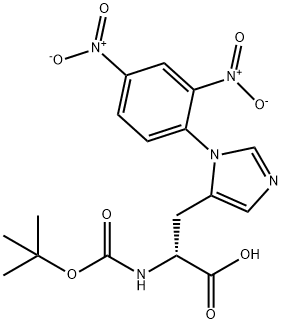 Boc-D-His(Dnp)-OH isopropanol solvate Struktur