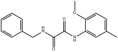 N'-benzyl-N-(2-methoxy-5-methylphenyl)ethanediamide Struktur