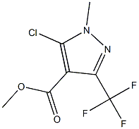 methyl 5-chloro-1-methyl-3-(trifluoromethyl)-1H-pyrazole-4-carboxylate Struktur