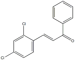 (E)-3-(2,4-dichlorophenyl)-1-phenylprop-2-en-1-one Struktur