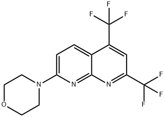 1,8-Naphthyridine,7-(4-morpholinyl)-2,4-bis(trifluoromethyl)-(9CI) Struktur