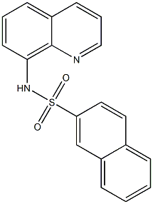 N-(8-quinolinyl)-2-naphthalenesulfonamide Struktur