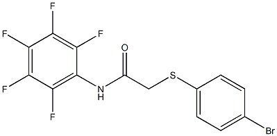 2-[(4-bromophenyl)sulfanyl]-N-(2,3,4,5,6-pentafluorophenyl)acetamide Struktur