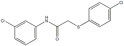 N-(3-chlorophenyl)-2-[(4-chlorophenyl)sulfanyl]acetamide Struktur