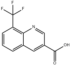 8-(trifluoromethyl)quinoline-3-carboxylic acid Struktur