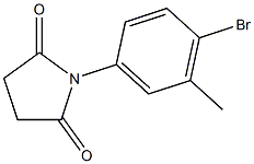 1-(4-bromo-3-methylphenyl)pyrrolidine-2,5-dione Struktur