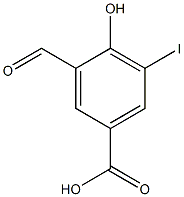 3-Formyl-4-hydroxy-5-iodobenzoic acid Struktur