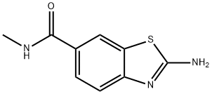 6-Benzothiazolecarboxamide,2-amino-N-methyl-(9CI) Struktur