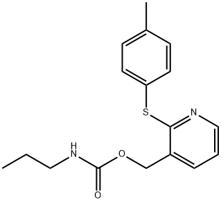 {2-[(4-methylphenyl)sulfanyl]pyridin-3-yl}methyl N-propylcarbamate Struktur