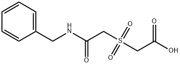 2-{[(benzylcarbamoyl)methane]sulfonyl}acetic acid Struktur