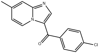 3-(4-chlorobenzoyl)-7-methylimidazo[1,2-a]pyridine Struktur