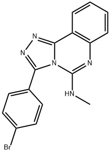 3-(4-bromophenyl)-N-methyl[1,2,4]triazolo[4,3-c]quinazolin-5-amine Struktur