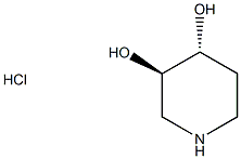 (3R,4R)-rel-3,4-Piperidinediol Hydrochloride Struktur