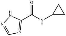 1H-1,2,4-Triazole-3-carboxamide,N-cyclopropyl-(9CI) Struktur